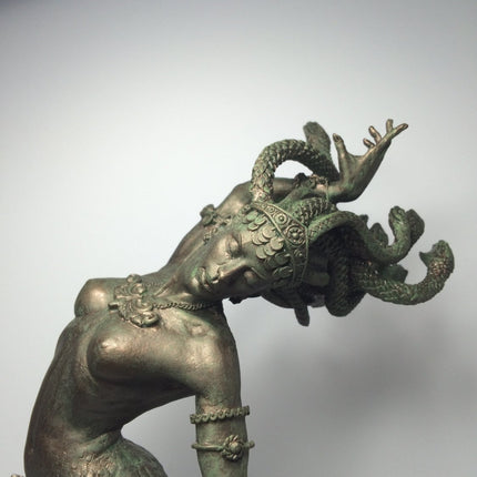 Medusa Statue, Hand Painted Resin Sculpture |. Mythological Creature Figurine | Myths and Legends Character Statue | Fantasy Art Lover Gift