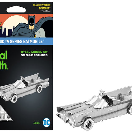 Model Kit 1966 Classic TV Series Batmobile "Batman" (1966) TV Series (Challenging Difficulty) Steel Model by Metal Earth