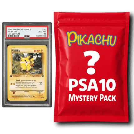 Pikachu PSA 10 Graded PKM Card Mystery Box Trading Card Game