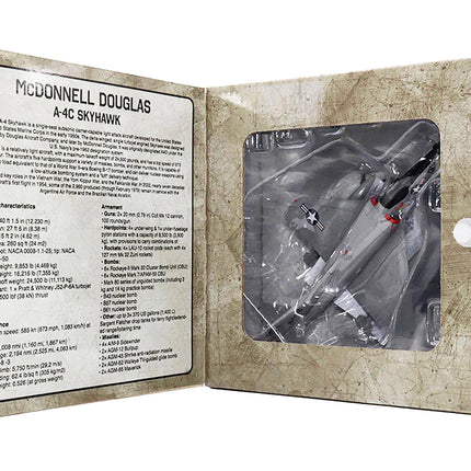 McDonnell Douglas A-4C Skyhawk Attack Aircraft "US Navy" 1/72 Diecast Model by Militaria Die Cast