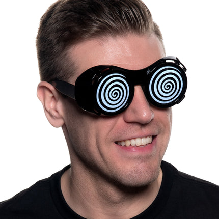 X-Ray Vision Glasses - Black Hypno Swirl