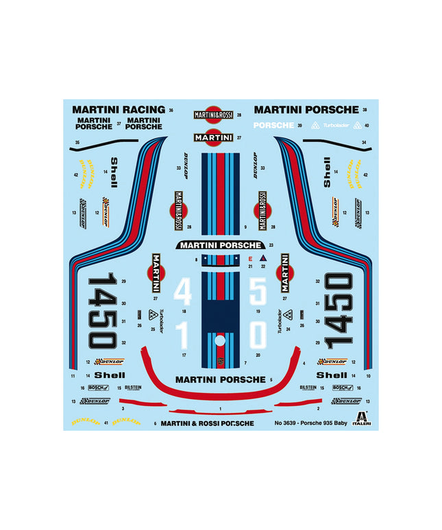 Skill 3 Model Kit Porsche 935 Baby 1/24 Scale Model by Italeri