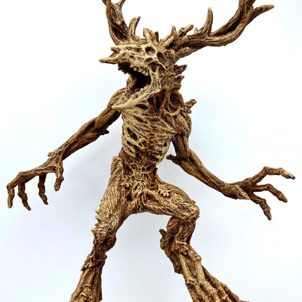 Leshen/ Wendigo Statue, Hand Painted Resin Sculpture | Mythical Creature Figurine | Folklore Legendary Wendigo Figurine. Fantasy Art Decor