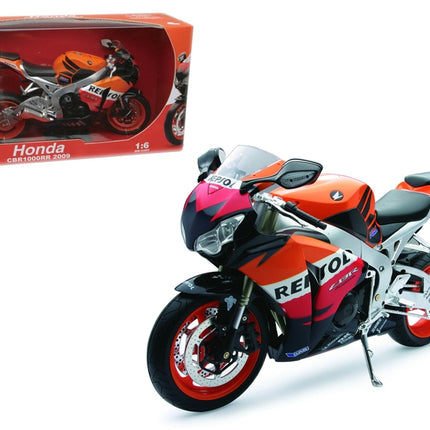 2009 Honda CBR1000RR "Repsol" 1/6 Diecast Motorcycle Model by New Ray