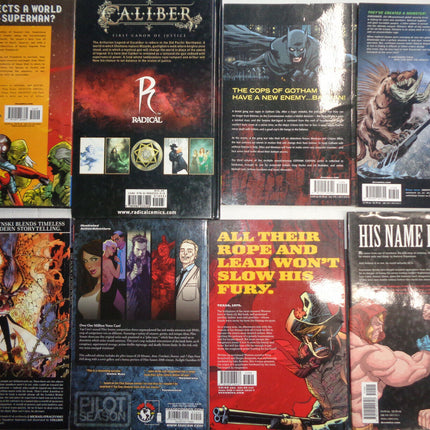 8 Comic Books lot - 3  hardcovers (2 Superman) - all 8 are first printing. Fine.