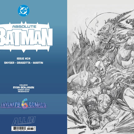 ABSOLUTE BATMAN #24 RYAN BENJAMIN NYCC FOIL & VIRGIN EXCLUSIVE+ FREE CVR A