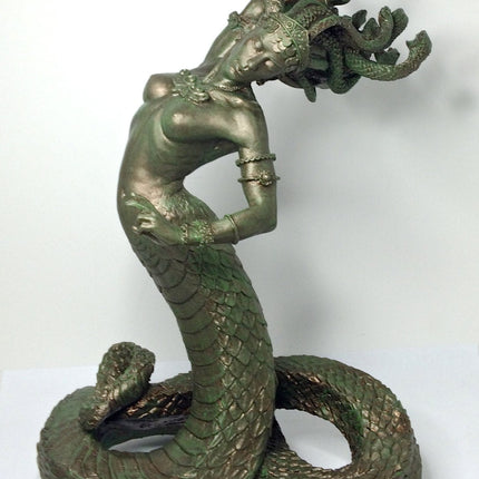 Medusa Statue, Hand Painted Resin Sculpture |. Mythological Creature Figurine | Myths and Legends Character Statue | Fantasy Art Lover Gift
