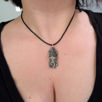 Cuttlefish Pendant | Gothic Necklace, Nautical Creature Pendant, Octopus Lovers Gift |Handmade Pendant, Lovecraft Jewelry, Animal Accessory
