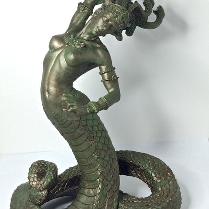Medusa Statue, Hand Painted Resin Sculpture |. Mythological Creature Figurine | Myths and Legends Character Statue | Fantasy Art Lover Gift