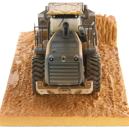 CAT Caterpillar 966M Wheel Loader with Operator (Dirty Version) "Weathered" Series 1/50 Diecast Model by Diecast Masters