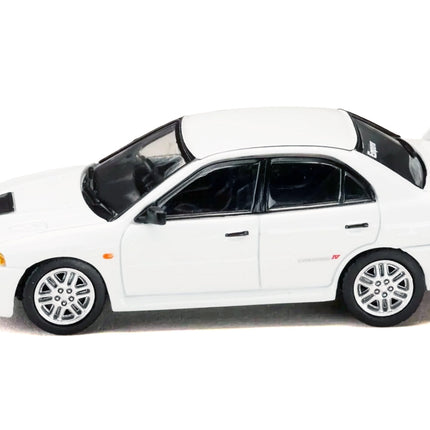 Mitsubishi Lancer Rs Evolution Iv RHD (right Hand Drive) monstar White initial D Manga diorama Set 1:64 Diecast Model by Hobby Japan