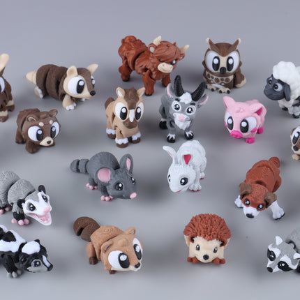 Mini Forest, Farm & Home Animal Fidget Toy Pack (20 items)