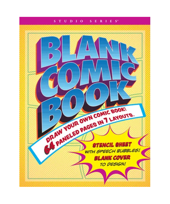 Blank Comic Book (Stencil Included)