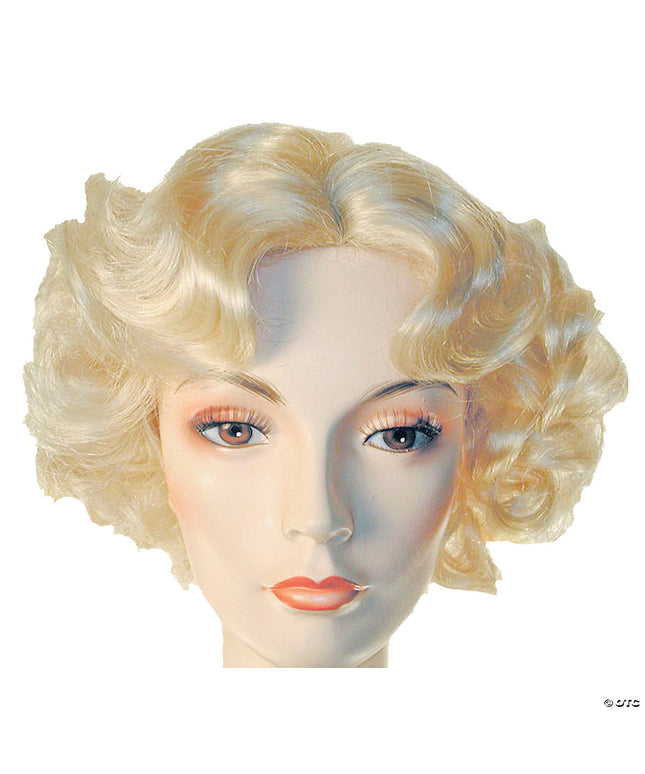 1930's finger-wav page wig pl blond 613