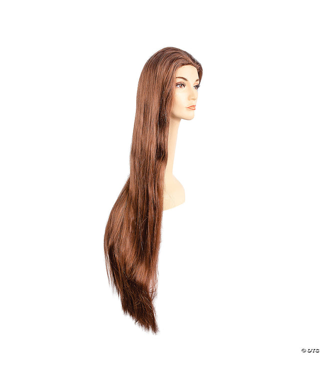 40" long straight medium brown red 30