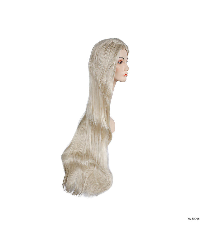 40" long straight platinum blonde 613