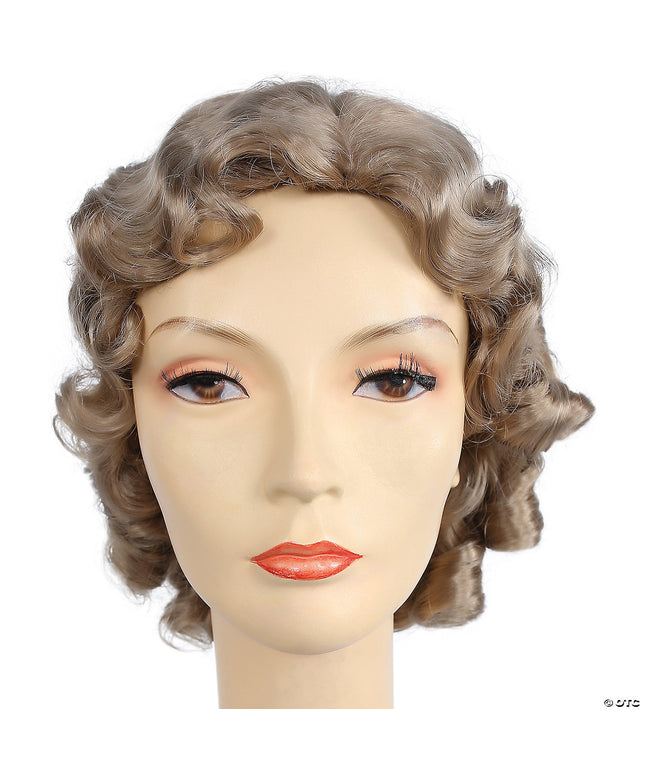 1930s long fingerwave fluff ash blond 16