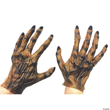 Latex Werewolf Hands, cosplay at Odd Volume Comics