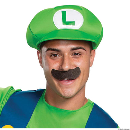 Super Mario Bros. Luigi Classic Costume, Adult 38-40, alternate view 3, cosplay at Odd Volume Comics