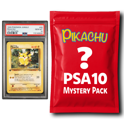 Pikachu PSA 10 Graded PKM Card Mystery Box Trading Card Game