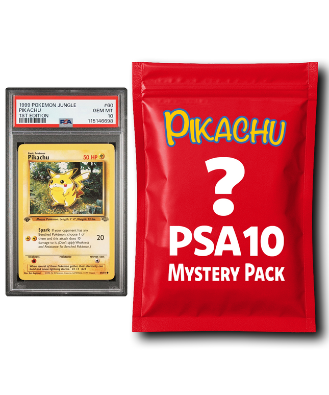 Pikachu PSA 10 Graded PKM Card Mystery Box Trading Card Game