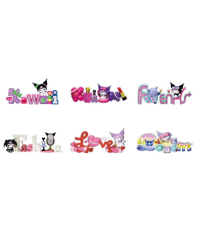 Re-Ment Kuromi Words Collection Blind Box - 1 Random Figure