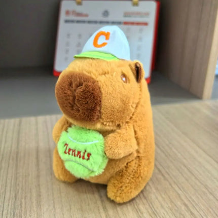 Capybara Plush Toy – Cute Winged Hoodie Stuffed Animal 12cm
