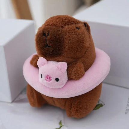 Capybara Plush Toy – Cute Winged Hoodie Stuffed Animal 12cm