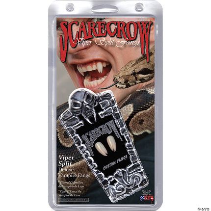 Scarecrow Viper Split Vampire Fangs, cosplay at Odd Volume Comics