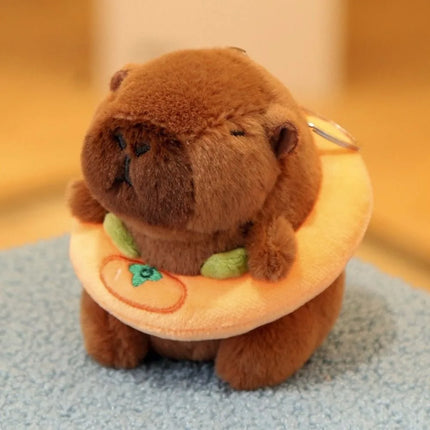 Capybara Plush Toy – Cute Winged Hoodie Stuffed Animal 12cm