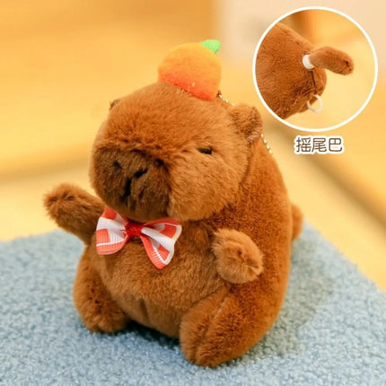 Capybara Plush Toy – Cute Winged Hoodie Stuffed Animal 12cm