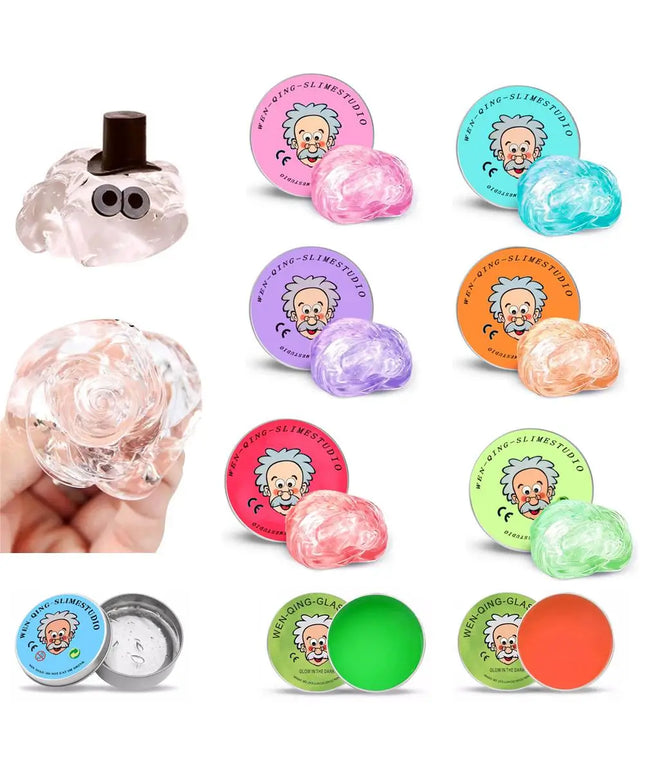 Crystal Clear Non-Newtonian Liquid Stress Putty Sensory Toy