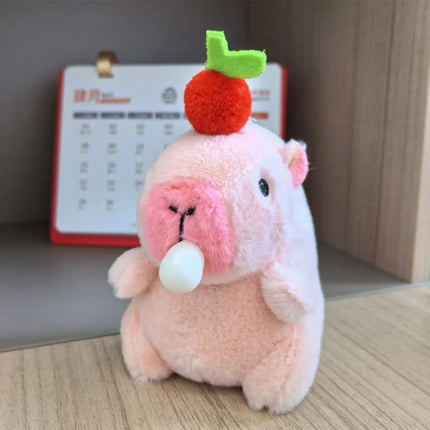 Capybara Plush Toy – Cute Winged Hoodie Stuffed Animal 12cm