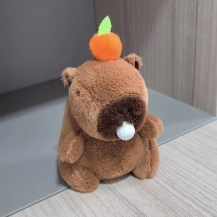 Capybara Plush Toy – Cute Winged Hoodie Stuffed Animal 12cm