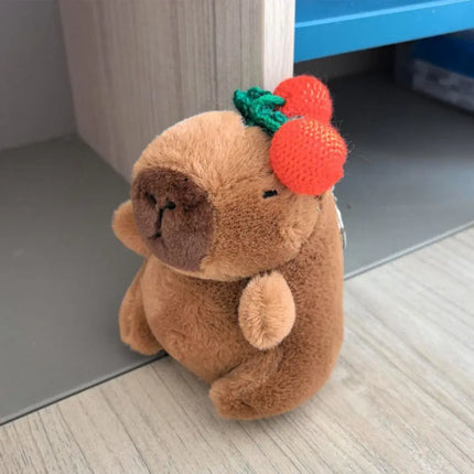 Capybara Plush Toy – Cute Winged Hoodie Stuffed Animal 12cm