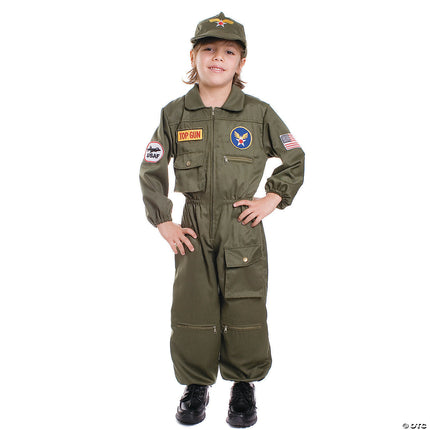 Air Force Pilot Flight Suit Costume, Kids Large, cosplay at Odd Volume Comics