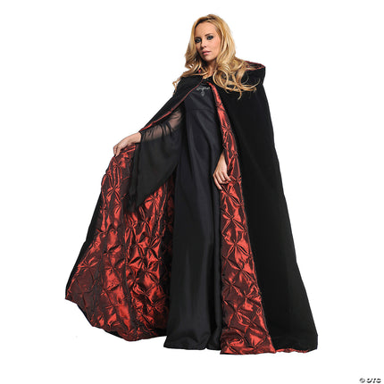 Deluxe Velvet Cape with Red Embroidered Lining, cosplay at Odd Volume Comics