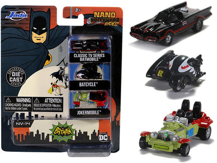 Batman Classic TV Series Nano Hollywood Rides three-piece set by Jada
