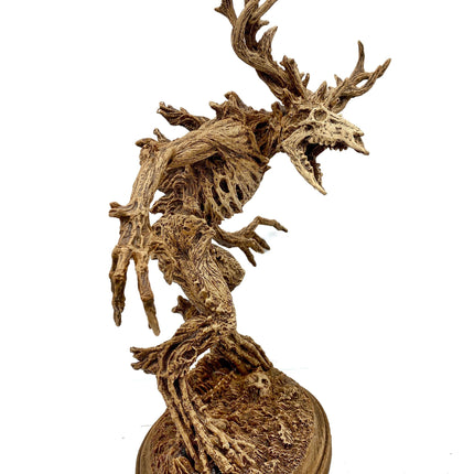Leshen/ Wendigo Statue, Hand Painted Resin Sculpture | Mythical Creature Figurine | Folklore Legendary Wendigo Figurine. Fantasy Art Decor
