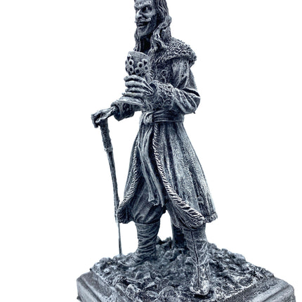 Dracula: Vlad the Impaler Statue, Hand Painted Resin Sculpture | Legendary Vampire Figurine |Undead Vlad Tepes |Gothic Gift and Spooky Decor