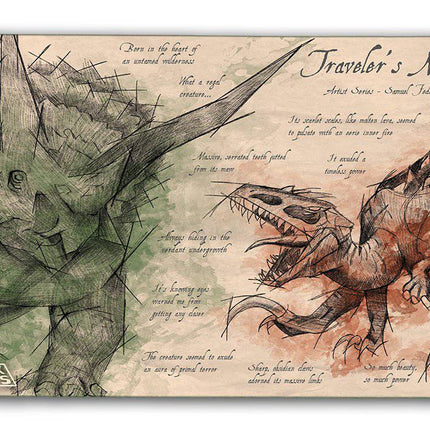 Dinosaurs Sketch Playmat