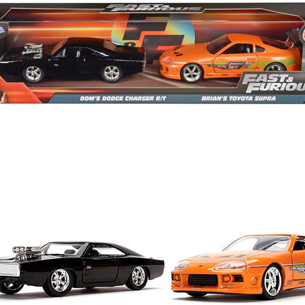 Fast and Furious Dom's Charger and Brian's Supra two-pack by Jada, 1:32 scale