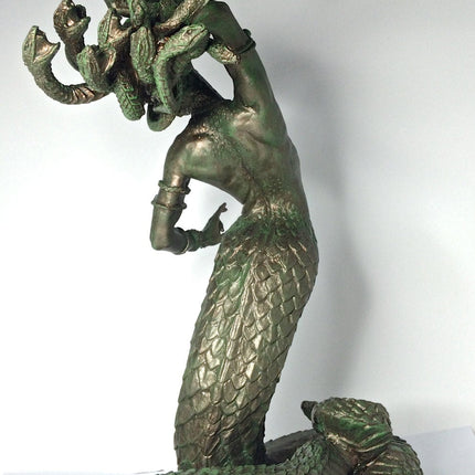 Medusa Statue, Hand Painted Resin Sculpture |. Mythological Creature Figurine | Myths and Legends Character Statue | Fantasy Art Lover Gift