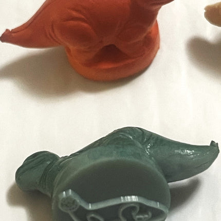 Vintage 1970s Dinosaur Rubber Vending Machine Stamps 🧸 NOS Mini Figure Stamp Toy Prize Collectible Lot Token