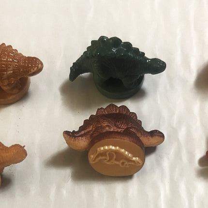 Vintage 1970s Dinosaur Rubber Vending Machine Stamps 🧸 NOS Mini Figure Stamp Toy Prize Collectible Lot Token