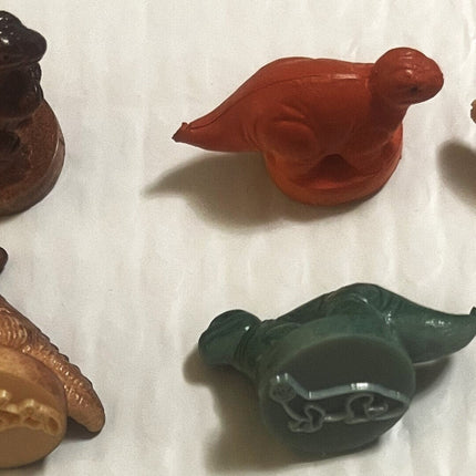 Vintage 1970s Dinosaur Rubber Vending Machine Stamps 🧸 NOS Mini Figure Stamp Toy Prize Collectible Lot Token