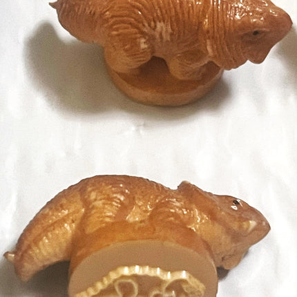 Vintage 1970s Dinosaur Rubber Vending Machine Stamps 🧸 NOS Mini Figure Stamp Toy Prize Collectible Lot Token