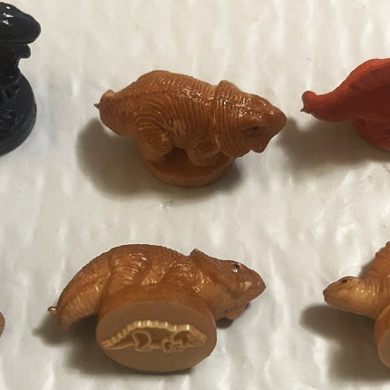 Vintage 1970s Dinosaur Rubber Vending Machine Stamps 🧸 NOS Mini Figure Stamp Toy Prize Collectible Lot Token