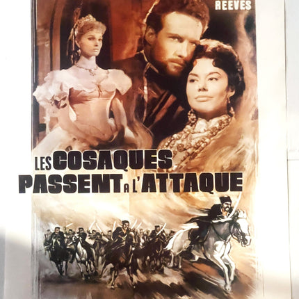 Vintage Les Cosaques Passent Belgian Movie Poster 🐎 1959 Film, Steve Reeves, Riccardo Freda, De Kozakken Vallen Aan