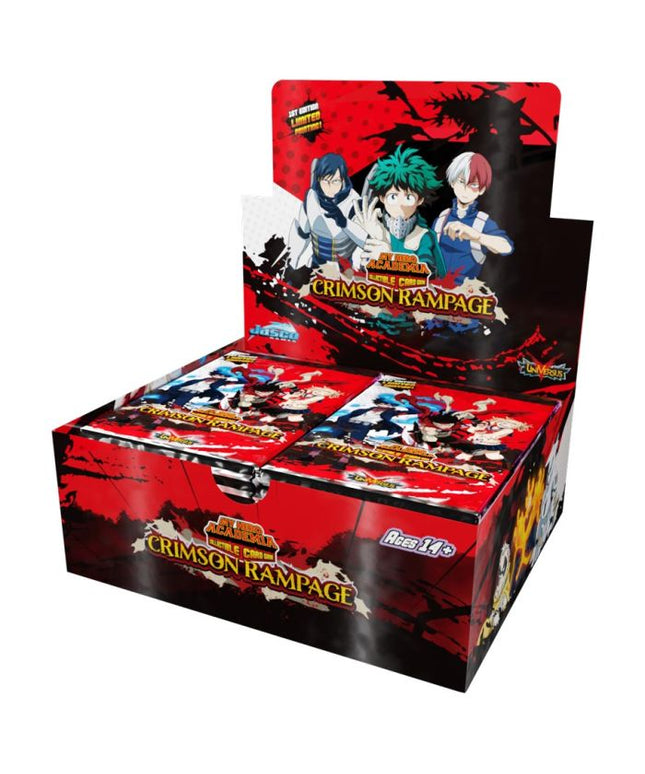 My Hero Academia CCG: Crimson Rampage: Series 2 Booster Display